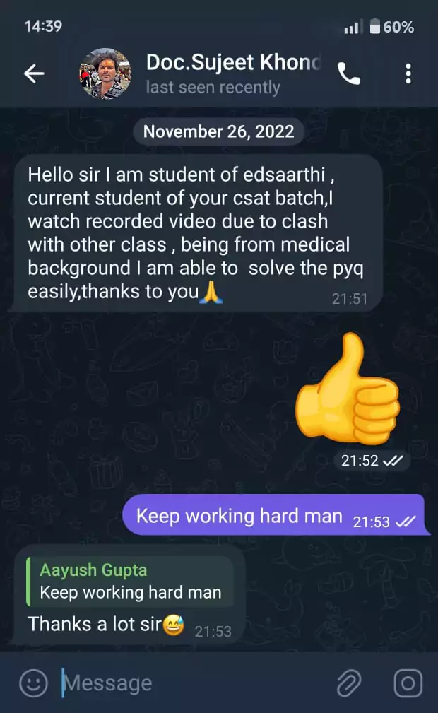 Learner's note on recorded classes